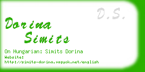 dorina simits business card